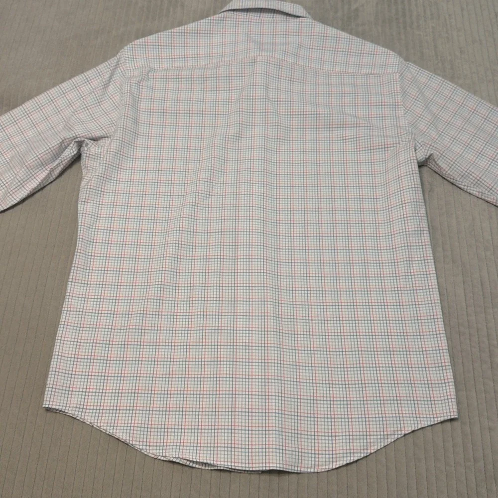 Peter Millar Crown Crafted Shirt Mens Large Long Sleeve Button Down Squares